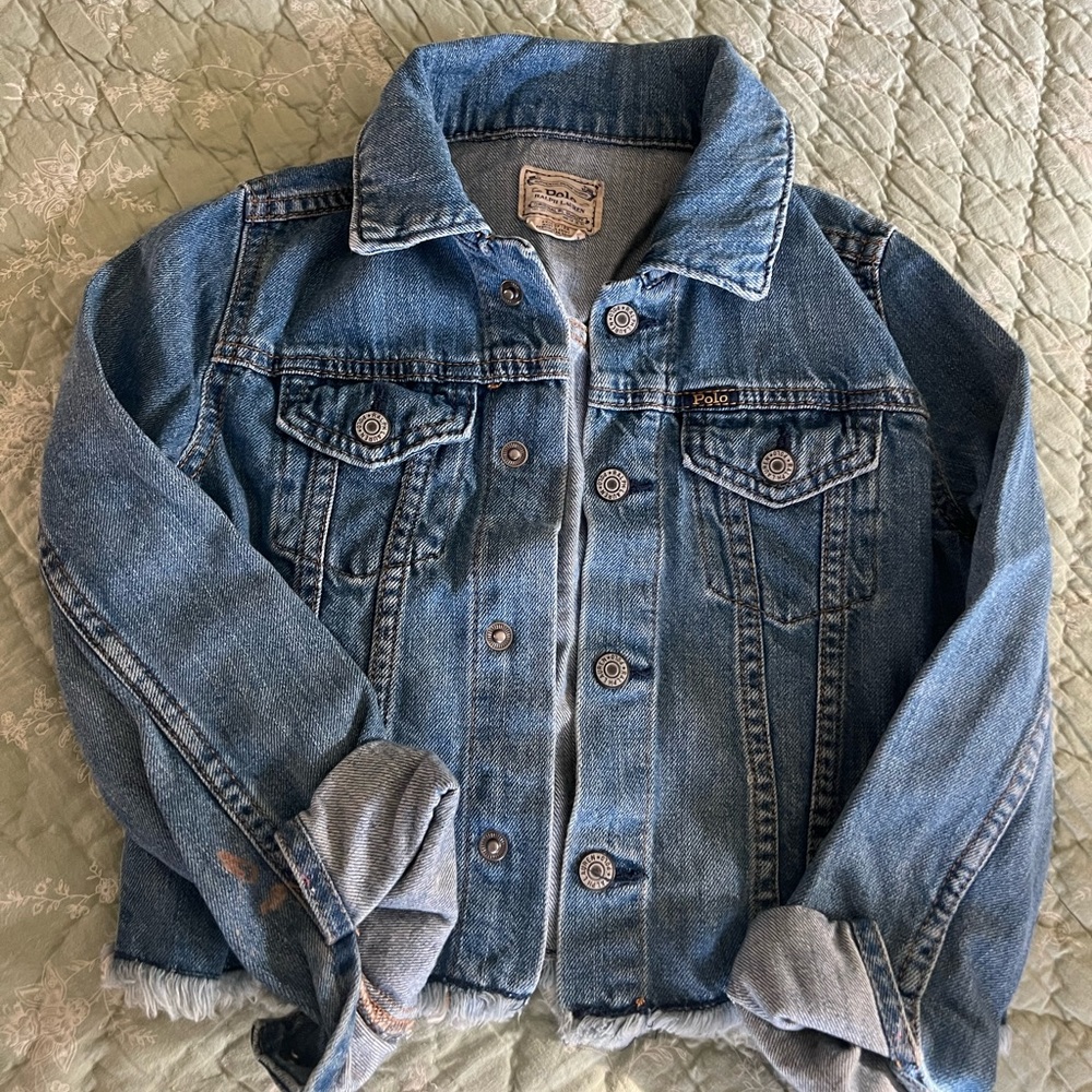 Polo Jean Jacket for girls like new size 6/6X